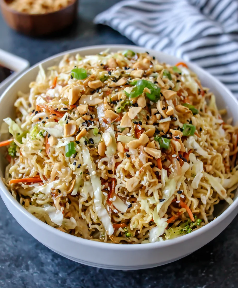 Oriental Ramen Broccoli Cole Slaw
