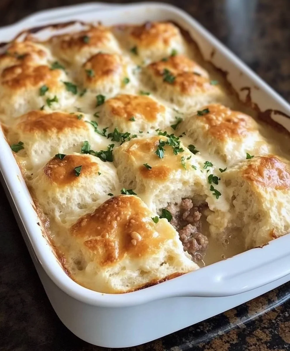 Biscuits and Gravy Casserole